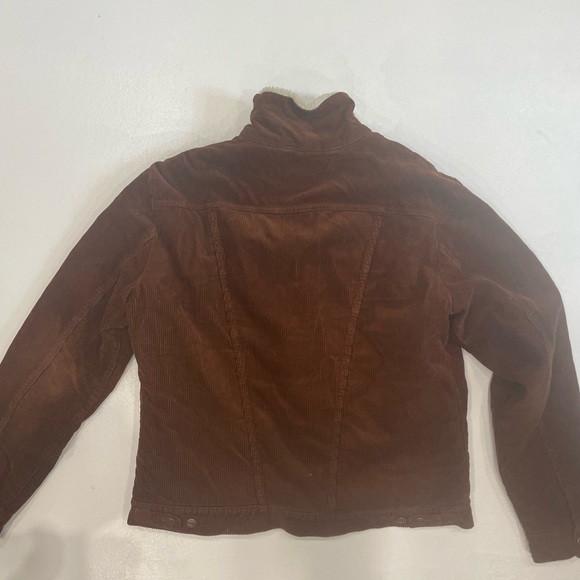 XL Men's Wrangler Sherpa Lined Corduroy Jacket in Brown - Picture 3 of 5